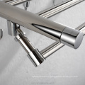 2021 Hotel Style Bathroom Towel Rack Stainless Steel Wall Mounted Toilet Towel Shelf